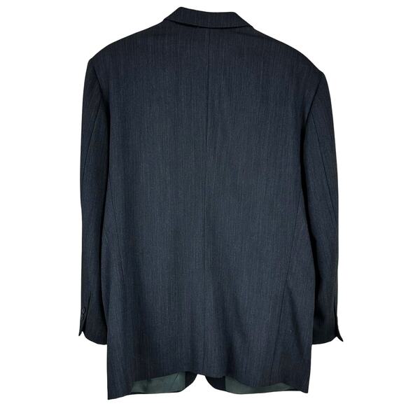 Yves Saint Laurent YSL Vintage Men's Worsted Wool Blazer Charcoal Size 42L GUC - Picture 2 of 9
